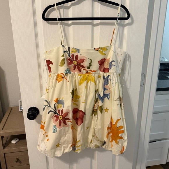 VOLUMINOUS PRINTED DRESS ZW COLLECTION - Picture 1 of 4